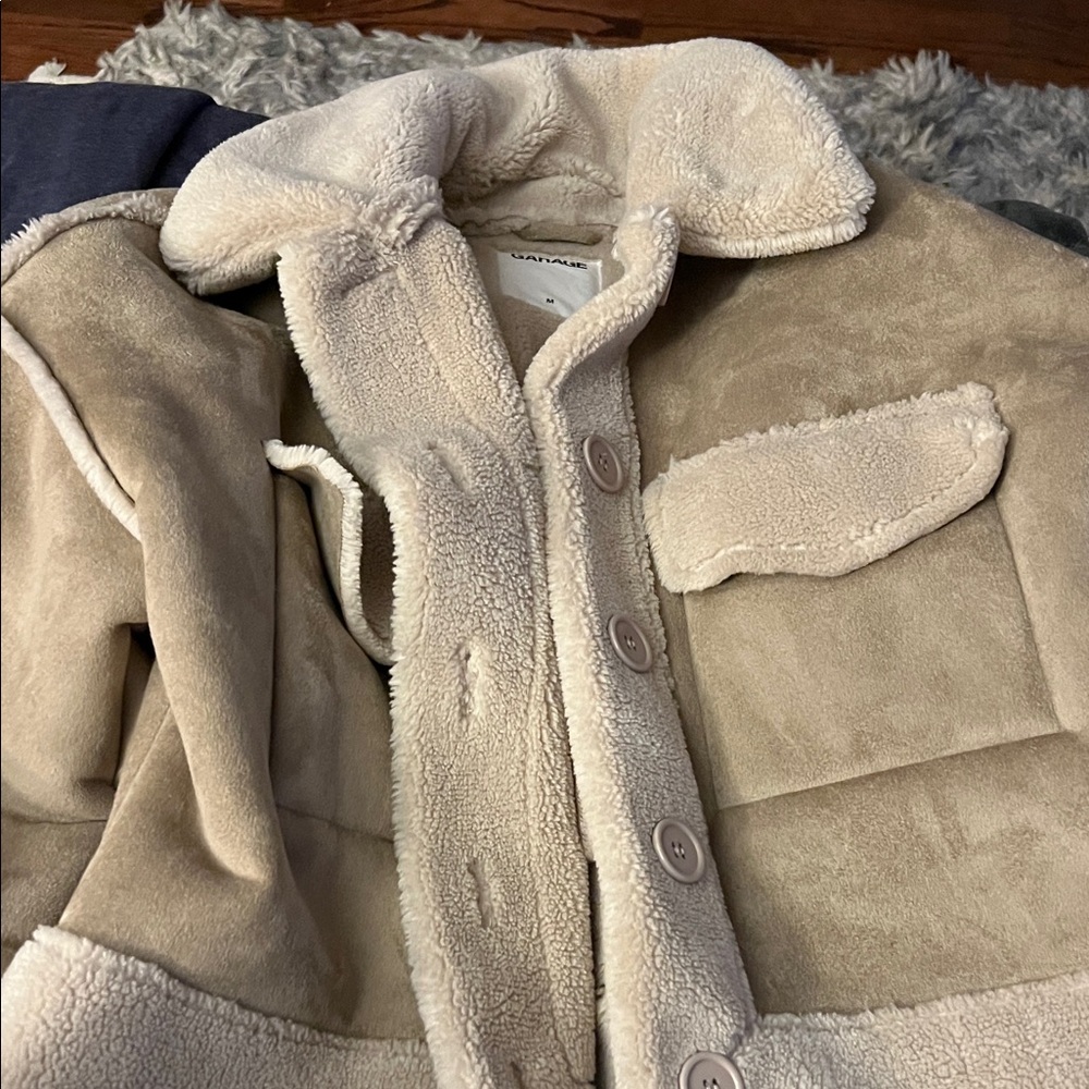 Garage Beige Fleece Jacket